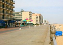 hotels, boardwalk, and beach